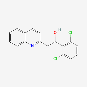 molecular formula C17H13Cl2NO B1185360 1-(2,6-Dichlorophenyl)-2-(2-quinolinyl)ethanol 
