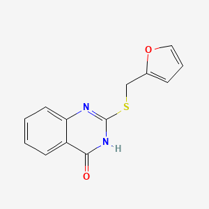 molecular formula C13H10N2O2S B11853602 2-(furan-2-ylmethylsulfanyl)-1H-quinazolin-4-one CAS No. 6956-58-7