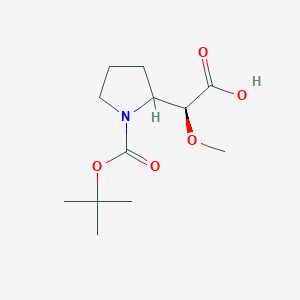 (2S)-2-(1-(tert-butoxycarbonyl)pyrrolidin-2-yl)-2-methoxyacetic acid