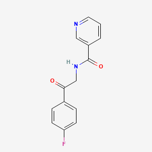 molecular formula C14H11FN2O2 B1185362 N-[2-(4-fluorophenyl)-2-oxoethyl]nicotinamide 