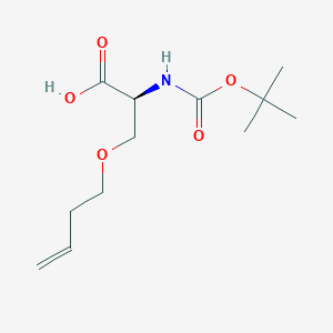 molecular formula C12H21NO5 B11853634 (S)-3-(But-3-en-1-yloxy)-2-((tert-butoxycarbonyl)amino)propanoic acid CAS No. 1346773-64-5