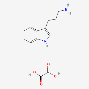 molecular formula C13H16N2O4 B11853647 3-(1H-Indol-3-yl)propan-1-amine oxalate 