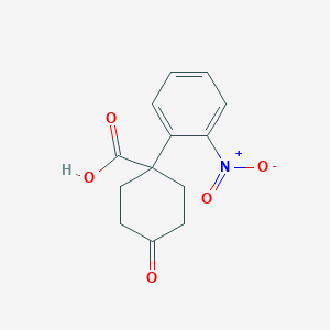 1-(2-Nitrophenyl)-4-oxocyclohexanecarboxylic Acid