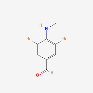 molecular formula C8H7Br2NO B1185367 3,5-Dibromo-4-(methylamino)benzaldehyde 