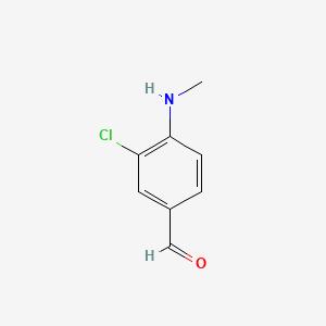 molecular formula C8H8ClNO B1185369 3-Chloro-4-(methylamino)benzaldehyde 