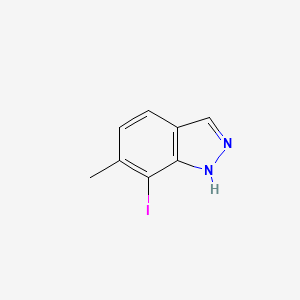 molecular formula C8H7IN2 B11853723 7-Iodo-6-methyl-1H-indazole 