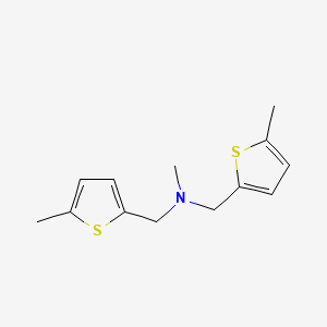 molecular formula C13H17NS2 B1185373 N-methyl-N,N-bis[(5-methyl-2-thienyl)methyl]amine 