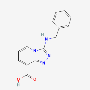 molecular formula C14H12N4O2 B11853736 3-(Benzylamino)-[1,2,4]triazolo[4,3-a]pyridine-8-carboxylic acid CAS No. 1206969-97-2