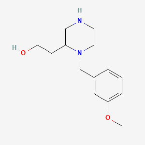 molecular formula C14H22N2O2 B1185376 2-[1-(3-Methoxybenzyl)-2-piperazinyl]ethanol 