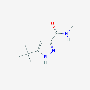 molecular formula C9H15N3O B1185377 5-tert-butyl-N-methyl-1H-pyrazole-3-carboxamide 