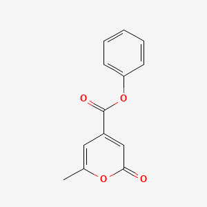 molecular formula C13H10O4 B1185381 phenyl 6-methyl-2-oxo-2H-pyran-4-carboxylate 