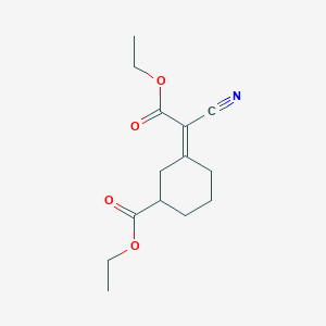 (Z)-Ethyl 3-(1-cyano-2-ethoxy-2-oxoethylidene)-cyclohexanecarboxylate