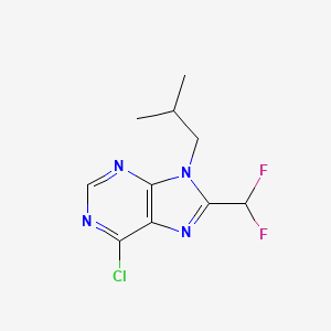 6-Chloro-8-(difluoromethyl)-9-isobutyl-9H-purine