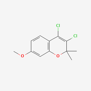 2H-1-Benzopyran, 3,4-dichloro-7-methoxy-2,2-dimethyl-