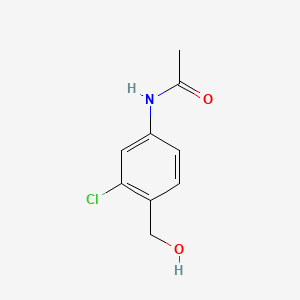 molecular formula C9H10ClNO2 B1185384 N-[3-chloro-4-(hydroxymethyl)phenyl]acetamide 