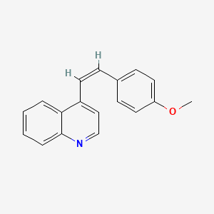 molecular formula C18H15NO B11853858 (Z)-4-(4-Methoxystyryl)quinoline 