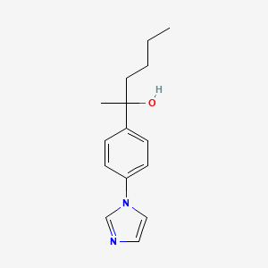 molecular formula C15H20N2O B1185393 2-[4-(1H-imidazol-1-yl)phenyl]-2-hexanol 