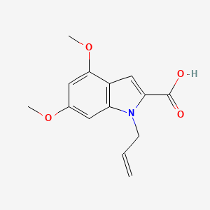 1-Allyl-4,6-dimethoxy-1H-indole-2-carboxylic acid