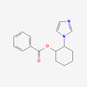 molecular formula C16H18N2O2 B1185394 (2-Imidazol-1-ylcyclohexyl) benzoate 