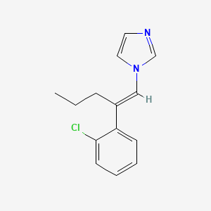 molecular formula C14H15ClN2 B1185395 1-[2-(2-chlorophenyl)-1-pentenyl]-1H-imidazole 