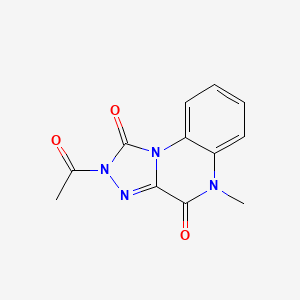 2-Acetyl-5-methyl[1,2,4]triazolo[4,3-a]quinoxaline-1,4(2H,5H)-dione