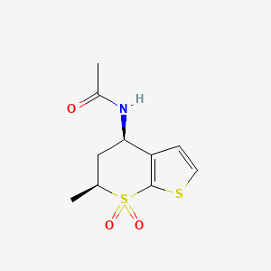 N-((4R,6S)-6-Methyl-7,7-dioxido-5,6-dihydro-4H-thieno[2,3-b]thiopyran-4-yl)acetamide