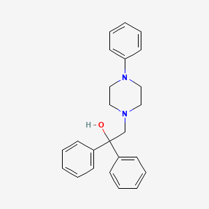 1,1-Diphenyl-2-(4-phenyl-1-piperazinyl)ethanol