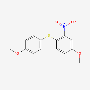 molecular formula C14H13NO4S B1185405 (4-Methoxy-2-nitrophenyl)(4-methoxyphenyl)sulfane 