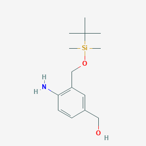 (4-Amino-3-(((tert-butyldimethylsilyl)oxy)methyl)phenyl)methanol