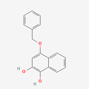 molecular formula C17H14O3 B11854100 4-(Benzyloxy)naphthalene-1,2-diol CAS No. 88381-78-6