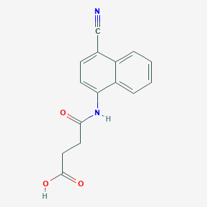 4-[(4-Cyanonaphthalen-1-yl)amino]-4-oxobutanoic acid