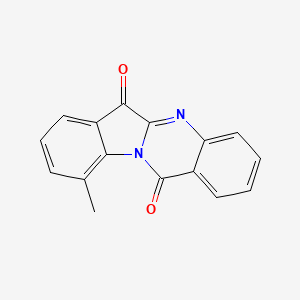 molecular formula C16H10N2O2 B11854144 10-Methylindolo[2,1-b]quinazoline-6,12-dione CAS No. 195297-82-6