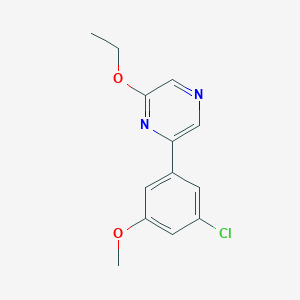 2-(3-Chloro-5-methoxyphenyl)-6-ethoxypyrazine