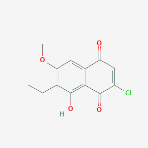 2-Chloro-7-ethyl-8-hydroxy-6-methoxynaphthalene-1,4-dione