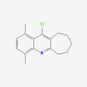 molecular formula C16H18ClN B11854358 6H-CYCLOHEPTA(b)QUINOLINE, 7,8,9,10-TETRAHYDRO-11-CHLORO-1,4-DIMETHYL- CAS No. 6115-65-7