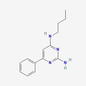 molecular formula C14H18N4 B1185438 N-(2-amino-6-phenyl-4-pyrimidinyl)-N-butylamine 