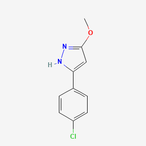 molecular formula C10H9ClN2O B1185440 3-(4-chlorophenyl)-5-methoxy-1H-pyrazole 