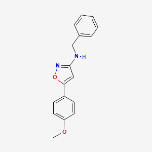 N-benzyl-N-[5-(4-methoxyphenyl)-3-isoxazolyl]amine