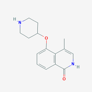 4-Methyl-5-(piperidin-4-yloxy)isoquinolin-1(2H)-one