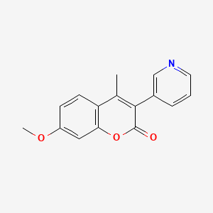 7-Methoxy-4-methyl-3-(pyridin-3-yl)-2h-chromen-2-one