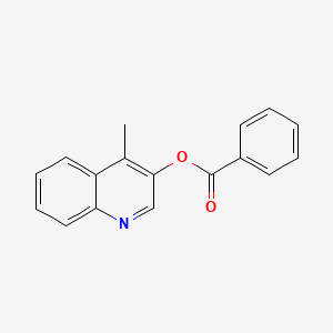 molecular formula C17H13NO2 B11854453 4-Methylquinolin-3-yl benzoate 