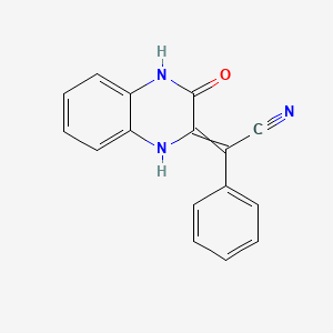 2-(3-Oxo-3,4-dihydroquinoxalin-2(1H)-ylidene)-2-phenylacetonitrile