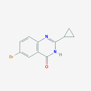 molecular formula C11H9BrN2O B11854468 6-Bromo-2-cyclopropylquinazolin-4(3H)-one 