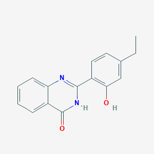 molecular formula C16H14N2O2 B11854499 2-(4-Ethyl-2-hydroxyphenyl)quinazolin-4(3H)-one CAS No. 922161-70-4