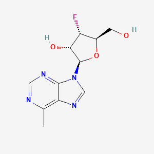 molecular formula C11H13FN4O3 B11854505 (2R,3S,4S,5R)-4-Fluoro-5-(hydroxymethyl)-2-(6-methyl-9H-purin-9-yl)tetrahydrofuran-3-ol 