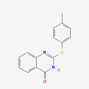 molecular formula C15H12N2OS B11854576 2-(p-Tolylthio)quinazolin-4(3H)-one CAS No. 6956-59-8