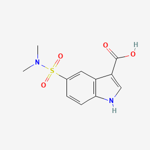 1H-Indole-3-carboxylic acid, 5-((dimethylamino)sulfonyl)-