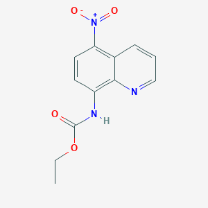 Carbamic acid, (5-nitro-8-quinolinyl)-, ethyl ester