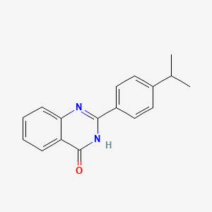 molecular formula C17H16N2O B11854644 2-(4-isopropylphenyl)quinazolin-4(1H)-one CAS No. 82256-10-8