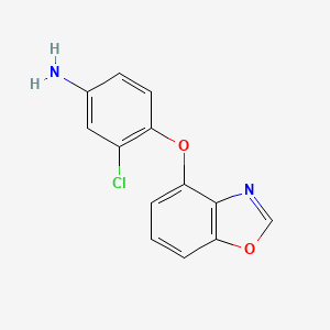 molecular formula C13H9ClN2O2 B11854655 4-(Benzo[d]oxazol-4-yloxy)-3-chloroaniline CAS No. 1033810-11-5